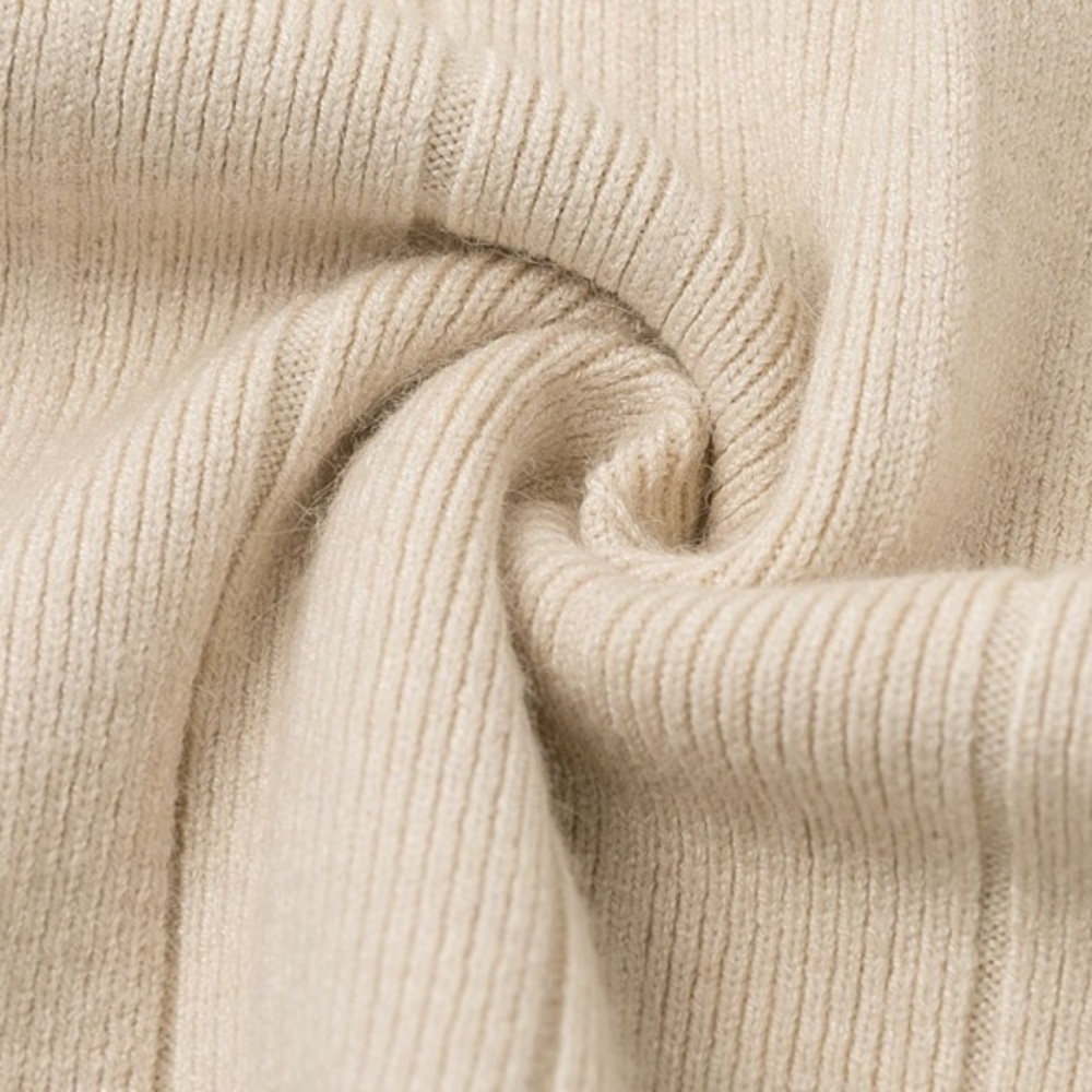 “The Gloria” Beige Pleated Sweater Dress - Picture 8 of 8